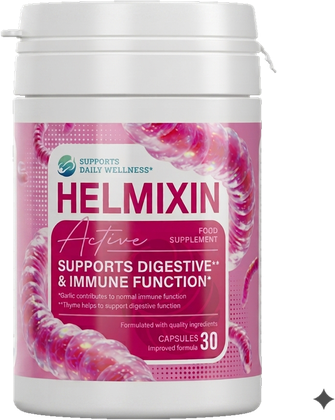 Опаковка Helmixin Active, 30 капсули
